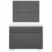 Pat box spring cu saltea, gri închis, 80x200 cm, textil - WALTI WALTI