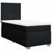 Pat box spring cu saltea, negru, 80x200 cm, textil - WALTI WALTI