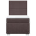 Pat box spring cu saltea, maro închis, 80x200 cm, textil - WALTI WALTI