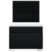 Pat box spring cu saltea, negru, 80x200 cm, textil - WALTI WALTI