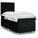 Pat box spring cu saltea, negru, 80x200 cm, textil - WALTI WALTI