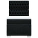 Pat box spring cu saltea, negru, 80x200 cm, textil - WALTI WALTI