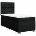 Pat box spring cu saltea, negru, 80x200 cm, textil - WALTI WALTI