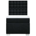 Pat box spring cu saltea, negru, 80x200 cm, textil - WALTI WALTI