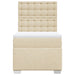 Pat box spring cu saltea, crem, 80x200 cm, textil - WALTI WALTI