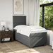 Pat box spring cu saltea, gri închis, 90x190 cm, textil - WALTI WALTI