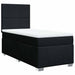 Pat box spring cu saltea, negru, 90x190 cm, textil - WALTI WALTI