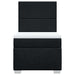 Pat box spring cu saltea, negru, 90x190 cm, textil - WALTI WALTI