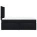 Pat box spring cu saltea, negru, 90x190 cm, textil - WALTI WALTI