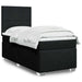 Pat box spring cu saltea, negru, 90x190 cm, textil - WALTI WALTI