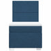 Pat box spring cu saltea, albastru, 90x190 cm, textil - WALTI WALTI