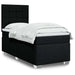Pat box spring cu saltea, negru, 90x190 cm, textil - WALTI WALTI