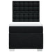 Pat box spring cu saltea, negru, 90x190 cm, textil - WALTI WALTI