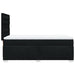 Pat box spring cu saltea, negru, 90x190 cm, textil - WALTI WALTI