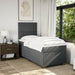 Pat box spring cu saltea, gri închis, 90x200 cm, textil - WALTI WALTI