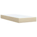 Pat box spring cu saltea, crem, 90x200 cm, textil - WALTI WALTI