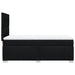 Pat box spring cu saltea, negru, 90x200 cm, textil - WALTI WALTI