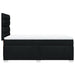 Pat box spring cu saltea, negru, 90x200 cm, textil - WALTI WALTI