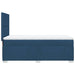 Pat box spring cu saltea, albastru, 100x200 cm, textil - WALTI WALTI