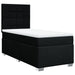 Pat box spring cu saltea, negru, 100x200 cm, textil - WALTI WALTI
