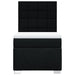 Pat box spring cu saltea, negru, 100x200 cm, textil - WALTI WALTI