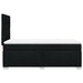 Pat box spring cu saltea, negru, 100x200 cm, textil - WALTI WALTI