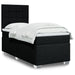 Pat box spring cu saltea, negru, 100x200 cm, textil - WALTI WALTI