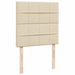 Pat box spring cu saltea, crem, 100x200 cm, textil - WALTI WALTI