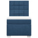 Pat box spring cu saltea, albastru, 100x200 cm, textil - WALTI WALTI