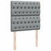 Pat box spring cu saltea, gri deschis, 100x200 cm, textil - WALTI WALTI