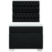 Pat box spring cu saltea, negru, 100x200 cm, textil - WALTI WALTI