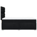 Pat box spring cu saltea, negru, 100x200 cm, textil - WALTI WALTI