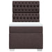 Pat box spring cu saltea, maro închis, 100x200 cm, textil - WALTI WALTI