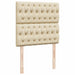 Pat box spring cu saltea, crem, 100x200 cm, textil - WALTI WALTI