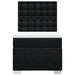 Pat box spring cu saltea, negru, 100x200 cm, textil - WALTI WALTI