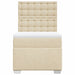 Pat box spring cu saltea, crem, 100x200 cm, textil - WALTI WALTI