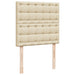 Pat box spring cu saltea, crem, 100x200 cm, textil - WALTI WALTI