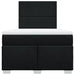 Pat box spring cu saltea, negru, 120x190 cm, catifea - WALTI WALTI