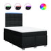 Pat box spring cu saltea, negru, 120x190 cm, catifea - WALTI WALTI