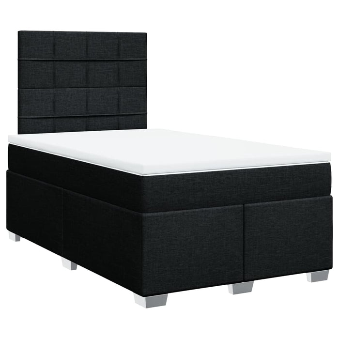Pat box spring cu saltea, negru, 120x190 cm, catifea - WALTI WALTI