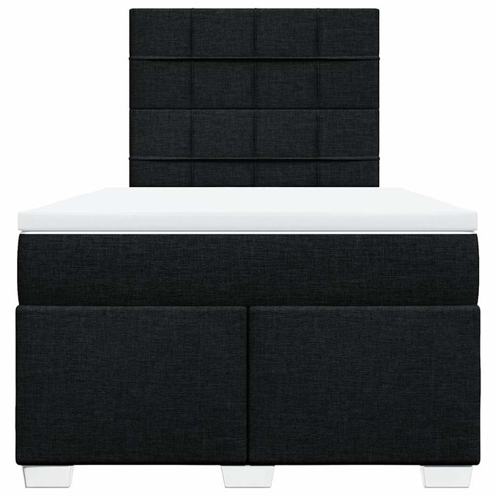 Pat box spring cu saltea, negru, 120x190 cm, catifea - WALTI WALTI