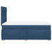 Pat box spring cu saltea, albastru, 120x190 cm, material textil - WALTI WALTI