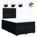 Pat box spring cu saltea, negru, 120x190 cm, catifea - WALTI WALTI