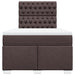 Pat box spring cu saltea, maro închis, 120x190 cm, textil - WALTI WALTI