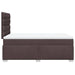 Pat box spring cu saltea, maro închis, 120x190 cm, textil - WALTI WALTI