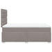Pat box spring cu saltea, taupe, 120x190 cm material textil - WALTI WALTI