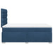 Pat box spring cu saltea, albastru, 120x190 cm, material textil - WALTI WALTI
