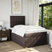 Pat box spring cu saltea, maro închis, 120x190 cm, textil - WALTI WALTI