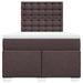 Pat box spring cu saltea, maro închis, 120x190 cm, textil - WALTI WALTI