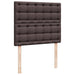 Pat box spring cu saltea, maro închis, 120x190 cm, textil - WALTI WALTI
